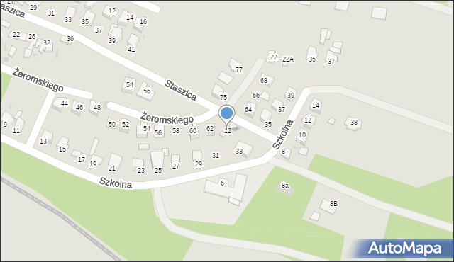 Ćmielów, Żeromskiego Stefana, 12, mapa Ćmielów