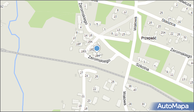 Ćmielów, Żeromskiego Stefana, 18H, mapa Ćmielów