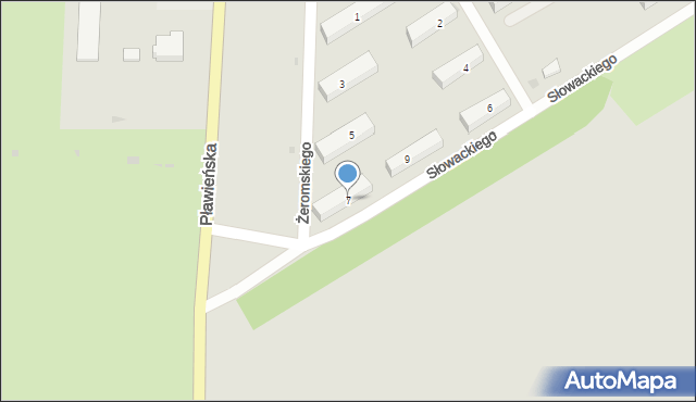 Czaplinek, Żeromskiego Stefana, 7, mapa Czaplinek