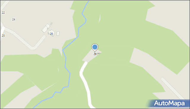 Czchów, Zeliny, 28, mapa Czchów