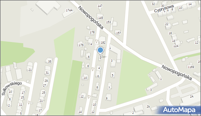 Czeladź, Żeromskiego Stefana, 2, mapa Czeladź