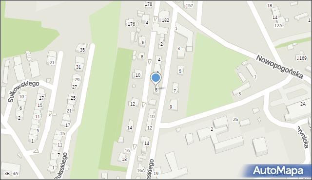 Czeladź, Żeromskiego Stefana, 8, mapa Czeladź