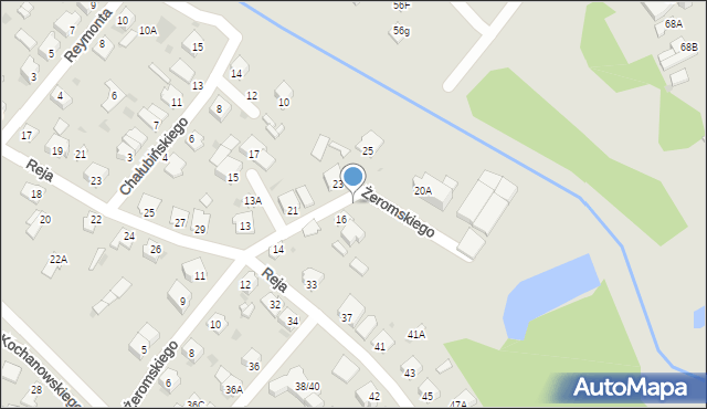 Częstochowa, Żeromskiego Stefana, 18, mapa Częstochowy