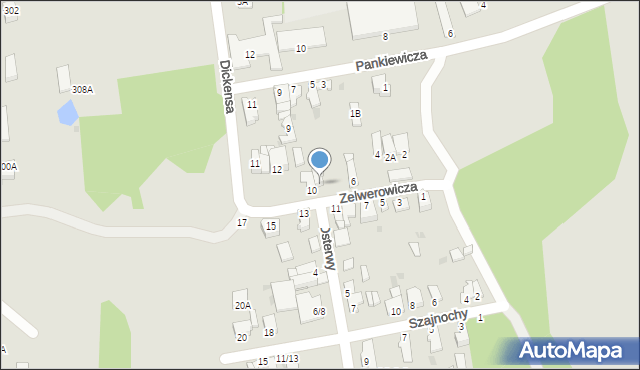 Częstochowa, Zelwerowicza Aleksandra, 8, mapa Częstochowy