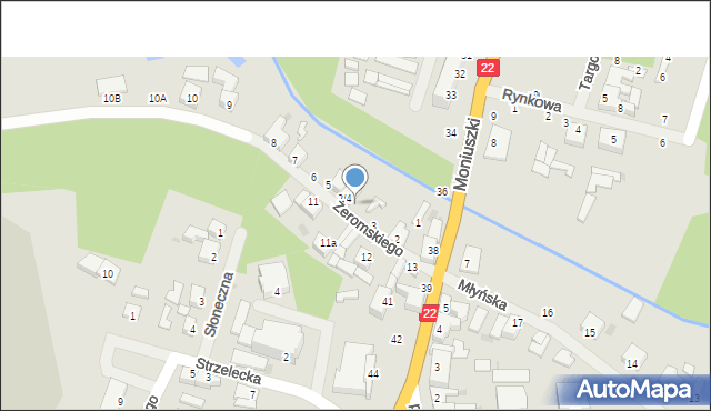 Człopa, Żeromskiego Stefana, 4, mapa Człopa