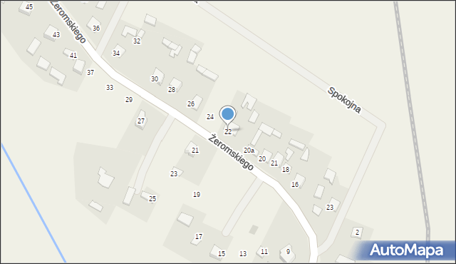 Czostków, Żeromskiego Stefana, 22, mapa Czostków