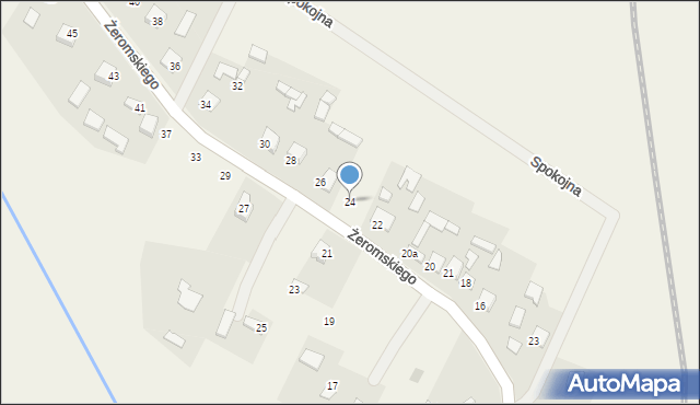 Czostków, Żeromskiego Stefana, 24, mapa Czostków