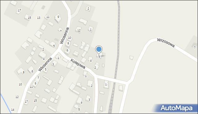 Czostków, Żeromskiego Stefana, 3, mapa Czostków
