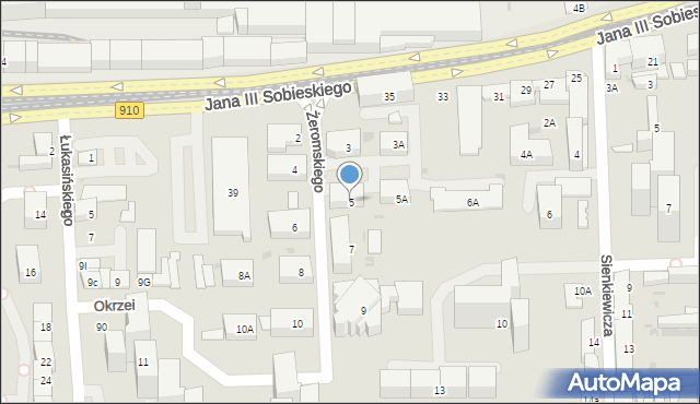 Dąbrowa Górnicza, Żeromskiego Stefana, 5, mapa Dąbrowa Górnicza