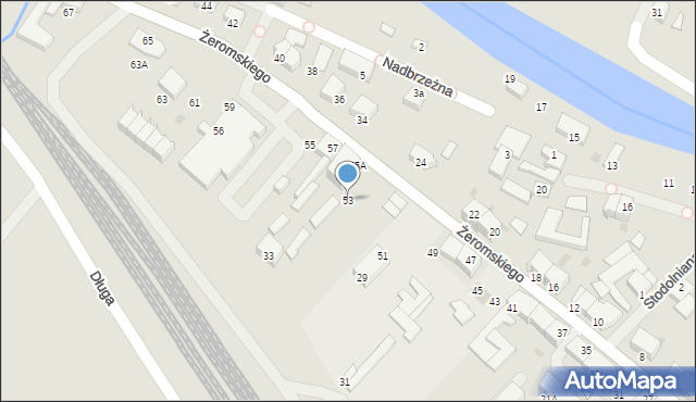 Darłowo, Żeromskiego Stefana, 53, mapa Darłowo