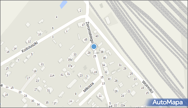 Dęblin, Żeromskiego Stefana, 27, mapa Dęblin