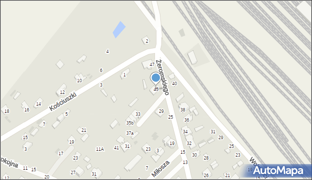 Dęblin, Żeromskiego Stefana, 45, mapa Dęblin