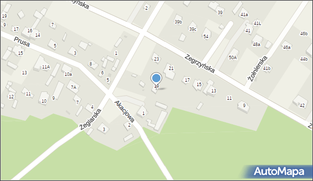Dosin, Zegrzyńska, 38a, mapa Dosin