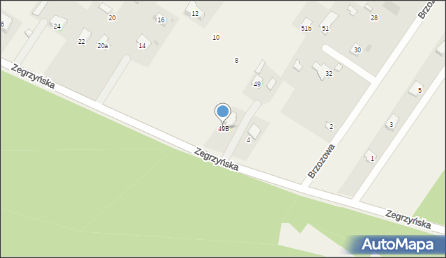 Dosin, Zegrzyńska, 49B, mapa Dosin