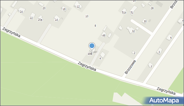 Dosin, Zegrzyńska, 6a, mapa Dosin