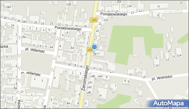 Drezdenko, Żeromskiego Stefana, 15, mapa Drezdenko