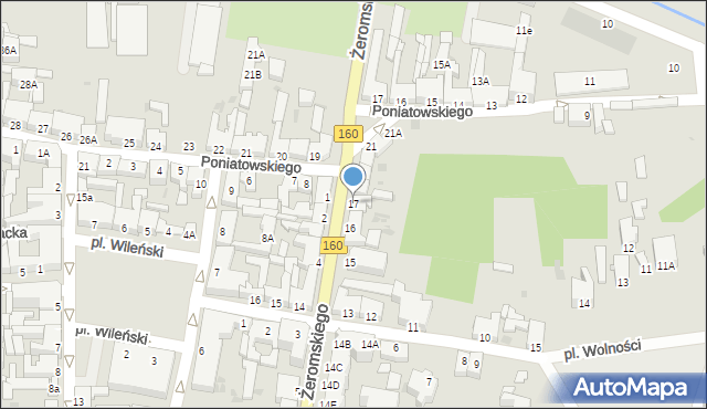 Drezdenko, Żeromskiego Stefana, 17, mapa Drezdenko
