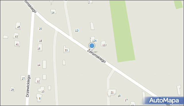 Drzewica, Żeromskiego Stefana, 12a, mapa Drzewica