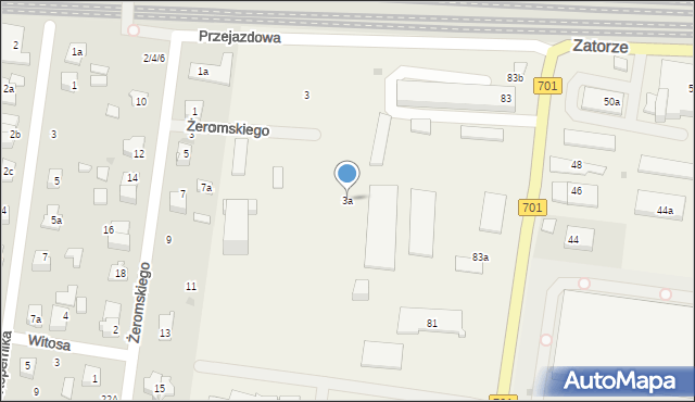 Duchnice, Żeromskiego Stefana, 3a, mapa Duchnice