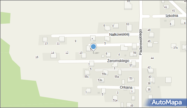 Dulowa, Żeromskiego Stefana, 8, mapa Dulowa
