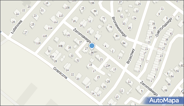 Działdowo, Żeromskiego Stefana, 25, mapa Działdowo