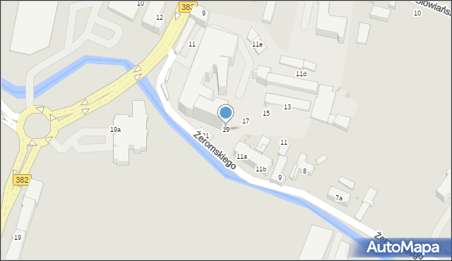 Dzierżoniów, Żeromskiego Stefana, 19, mapa Dzierżoniów