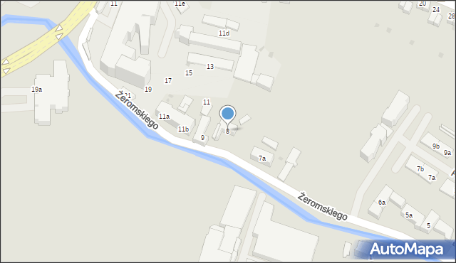 Dzierżoniów, Żeromskiego Stefana, 8, mapa Dzierżoniów