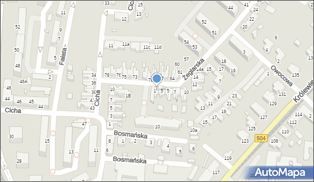 Elbląg, Żeglarska, 2, mapa Elbląga