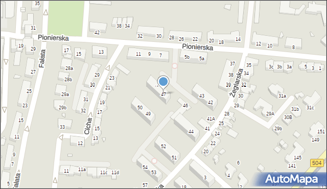 Elbląg, Żeglarska, 47, mapa Elbląga