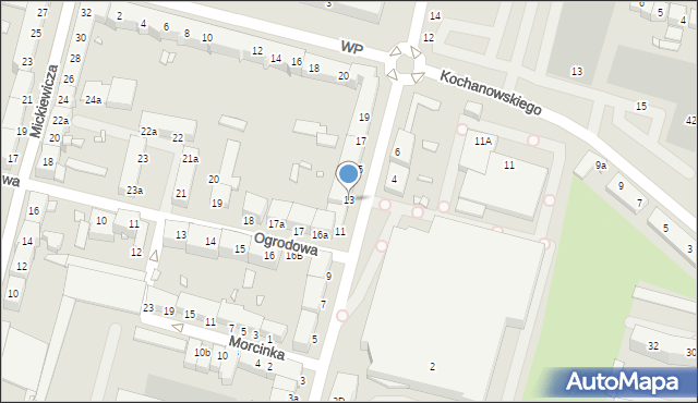 Elbląg, Żeromskiego Stefana, 13, mapa Elbląga