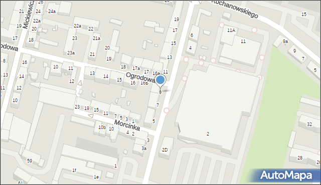 Elbląg, Żeromskiego Stefana, 9, mapa Elbląga