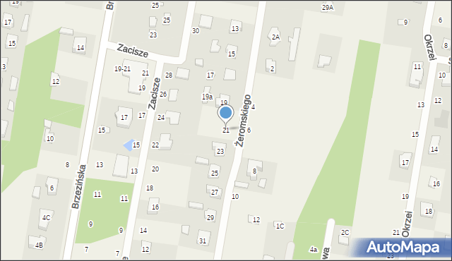 Gałków Mały, Żeromskiego Stefana, 21, mapa Gałków Mały