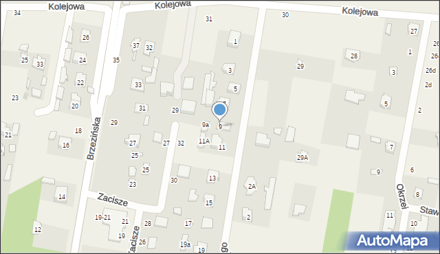 Gałków Mały, Żeromskiego Stefana, 9, mapa Gałków Mały