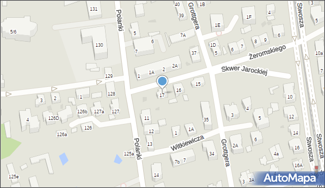 Gdańsk, Żeromskiego Stefana, 17, mapa Gdańska