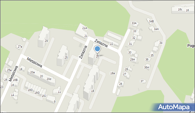 Gdynia, Żelazna, 20, mapa Gdyni