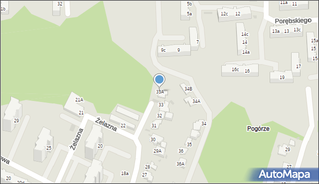 Gdynia, Żelazna, 33A, mapa Gdyni