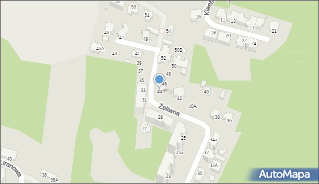 Gdynia, Żeliwna, 44, mapa Gdyni