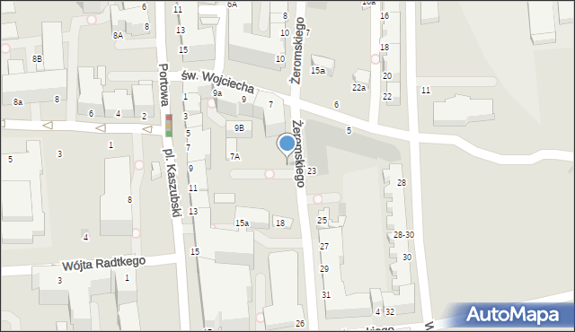 Gdynia, Żeromskiego Stefana, 14, mapa Gdyni