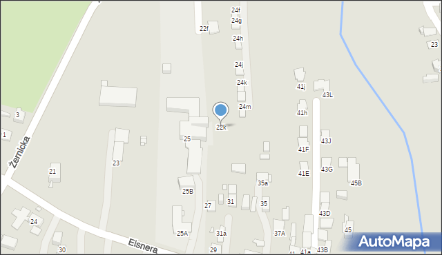 Gliwice, Żernicka, 22k, mapa Gliwic