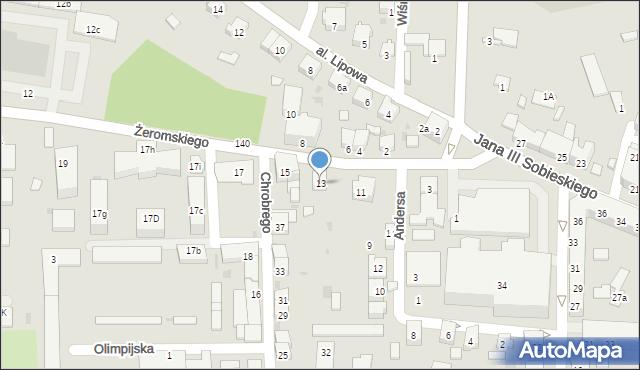 Głubczyce, Żeromskiego Stefana, 13, mapa Głubczyce