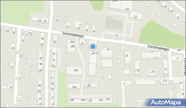 Głubczyce, Żeromskiego Stefana, 17f, mapa Głubczyce