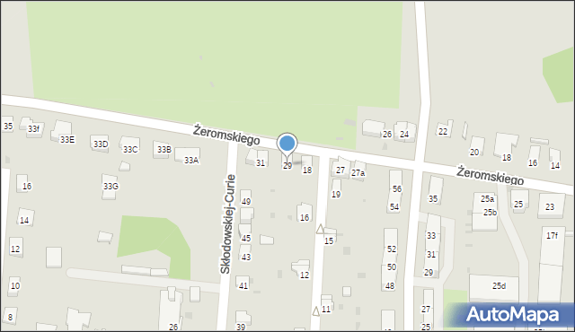 Głubczyce, Żeromskiego Stefana, 29, mapa Głubczyce