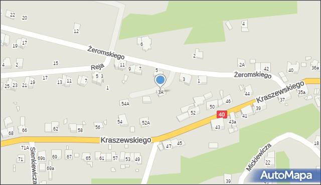 Głuchołazy, Żeromskiego Stefana, 3A, mapa Głuchołazy