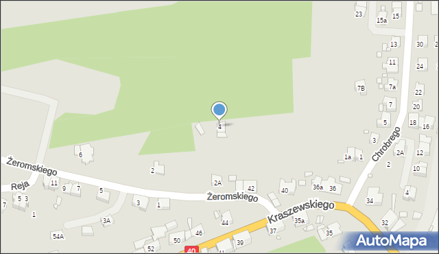 Głuchołazy, Żeromskiego Stefana, 4, mapa Głuchołazy