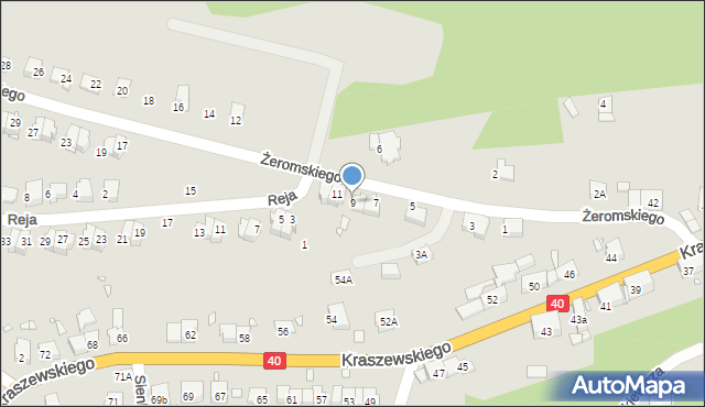 Głuchołazy, Żeromskiego Stefana, 9, mapa Głuchołazy