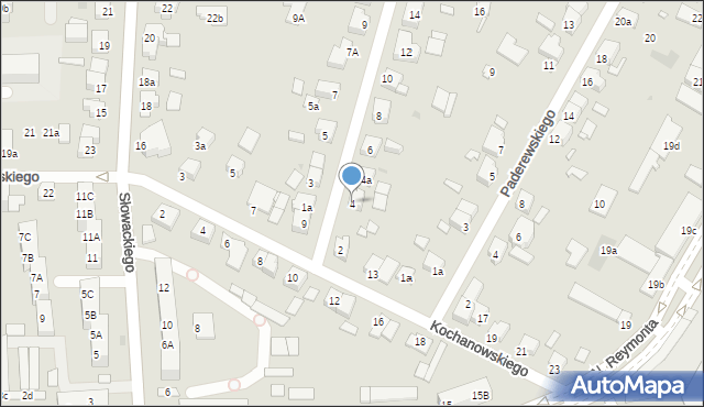 Gniezno, Żeromskiego Stefana, 4, mapa Gniezna