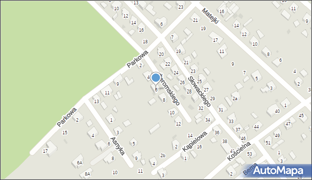 Gogolin, Żeromskiego Stefana, 6, mapa Gogolin