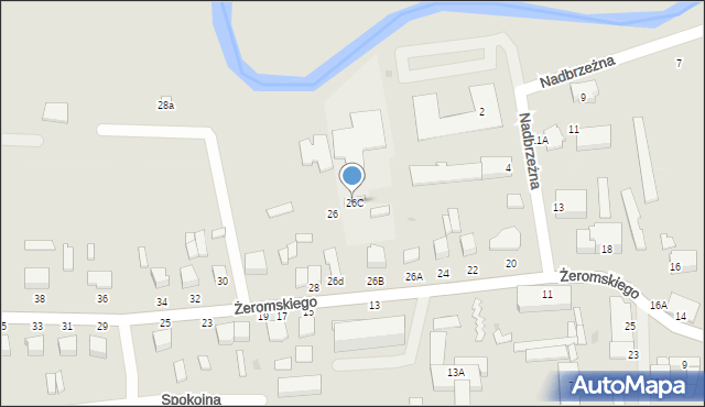 Gołdap, Żeromskiego Stefana, 26C, mapa Gołdap