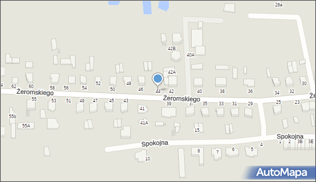Gołdap, Żeromskiego Stefana, 44, mapa Gołdap