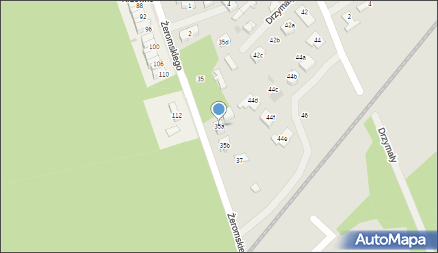 Goleniów, Żeromskiego Stefana, 35a, mapa Goleniów